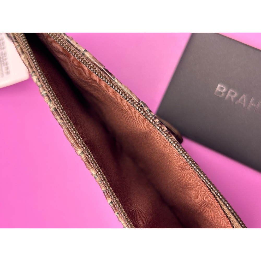 BRAHMIN Melbourne Collection Credit Card Wallet Smokey Taupe - Picture 8 of 11